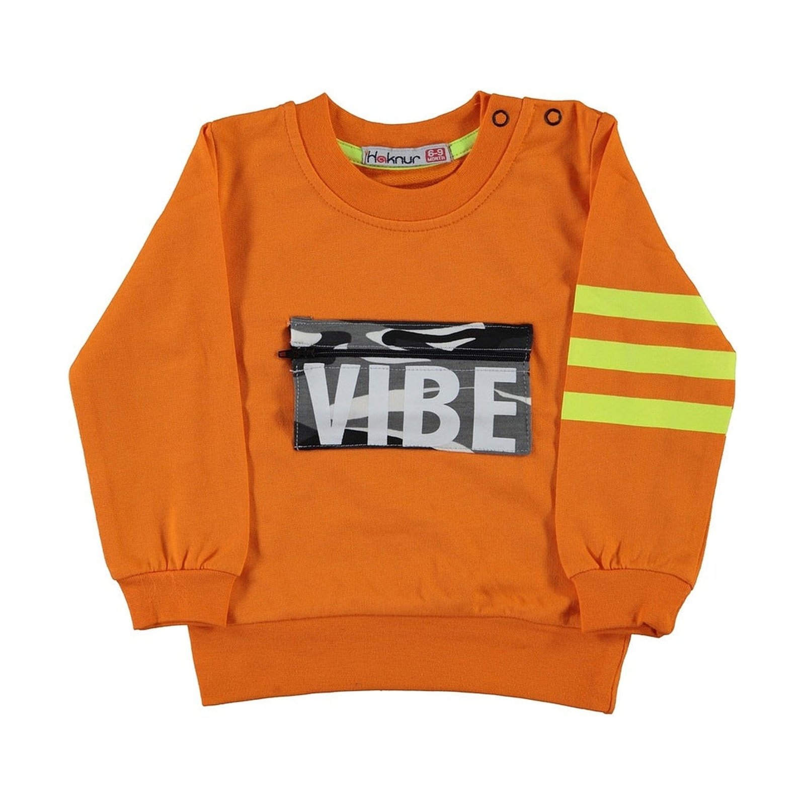 Vibe Baby Boy Sweatshirt - Orange - Dosylane