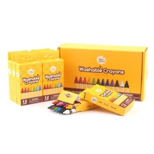 WASHABLE CRAYONS BULK SET 12pcs -8pk - Dosylane