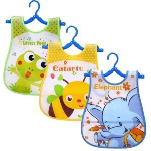 Waterproof Animals Baby Feeding Apron Bib 3 Packs - Dosylane