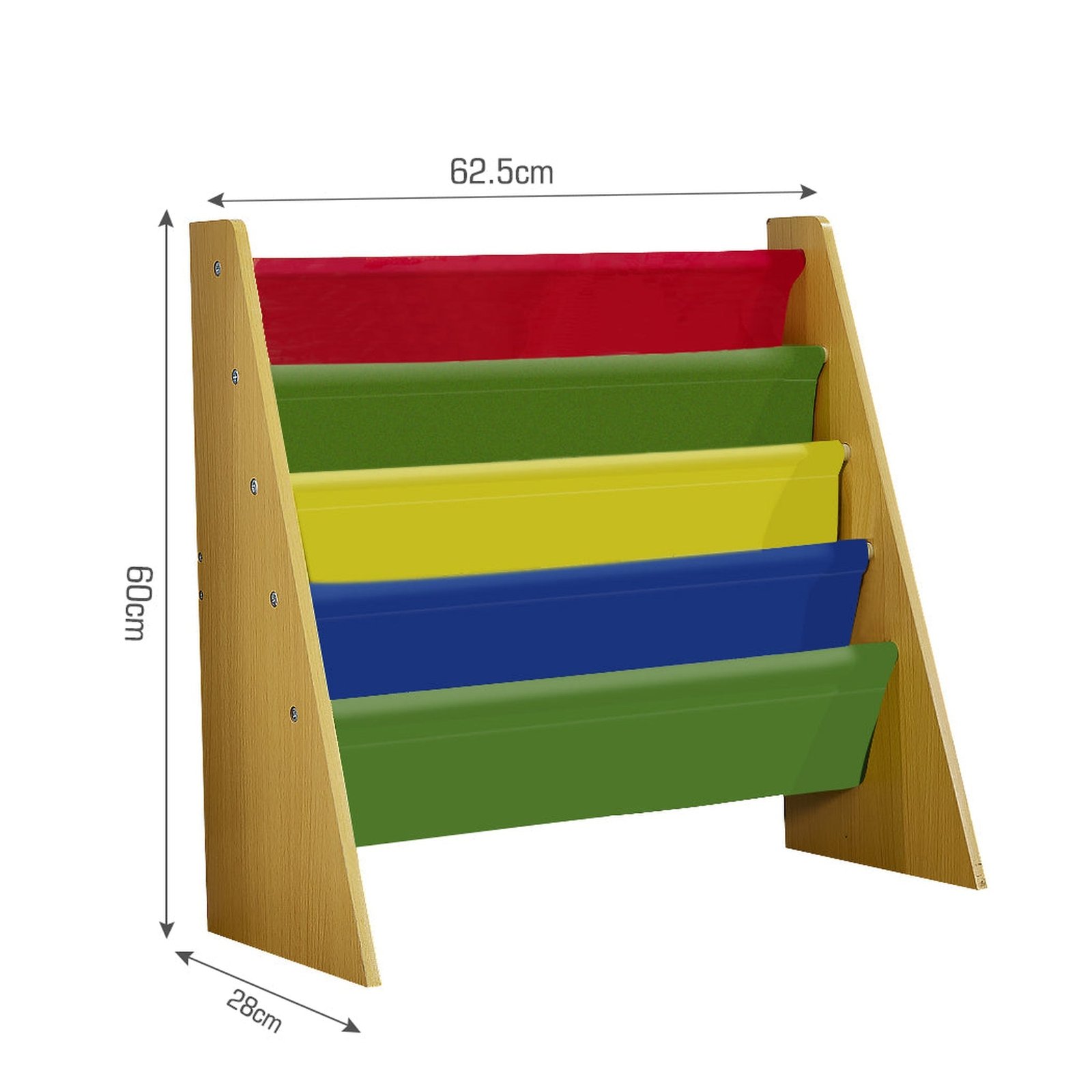 Wooden Kids Children Bookcase Toy Organiser - Dosylane