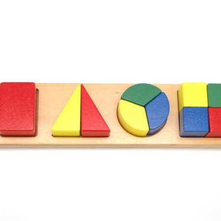 WOODEN SHAPE & FRACTION PUZZLE - Dosylane