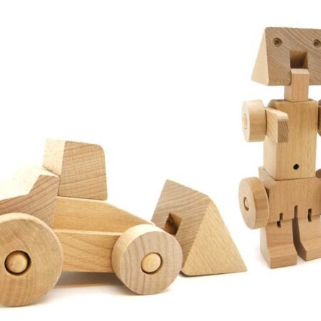 WOODEN TRANSFORMER LARGE - BULLDOZER - Dosylane