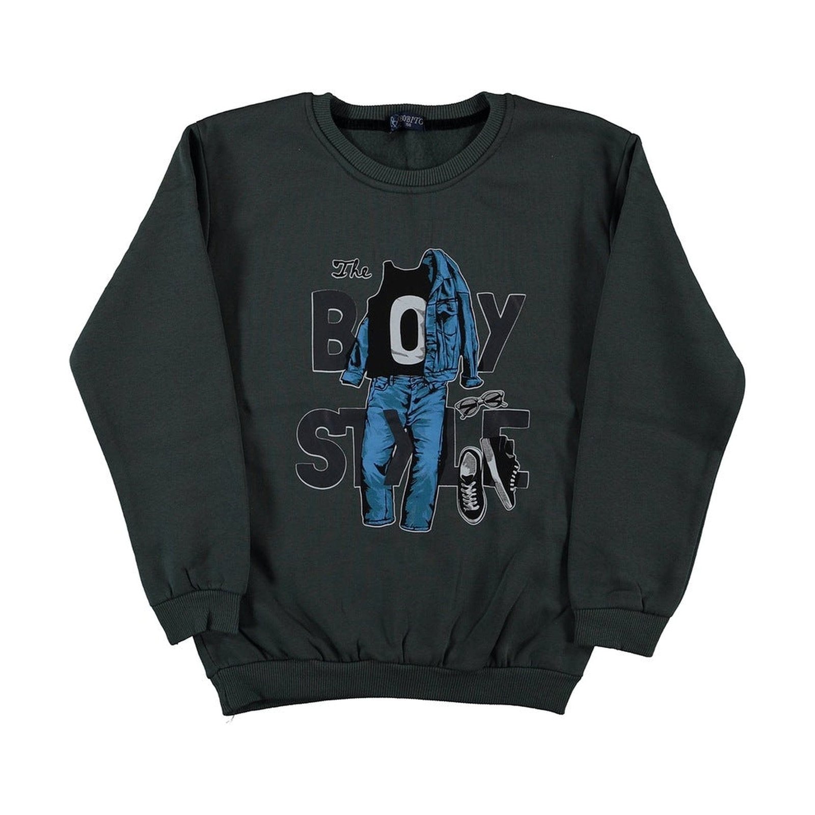 Youth Boy Style Sweatshirt - Dark Green - Dosylane