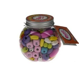 YUM YUM ORANGE JAZZ BERRY ALPHABET BEAD CRAFT KIT - Dosylane