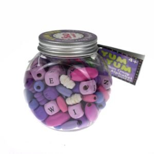 YUM YUM PURPLE PLUM CRAZY ALPHABET BEAD CRAFT KIT - Dosylane