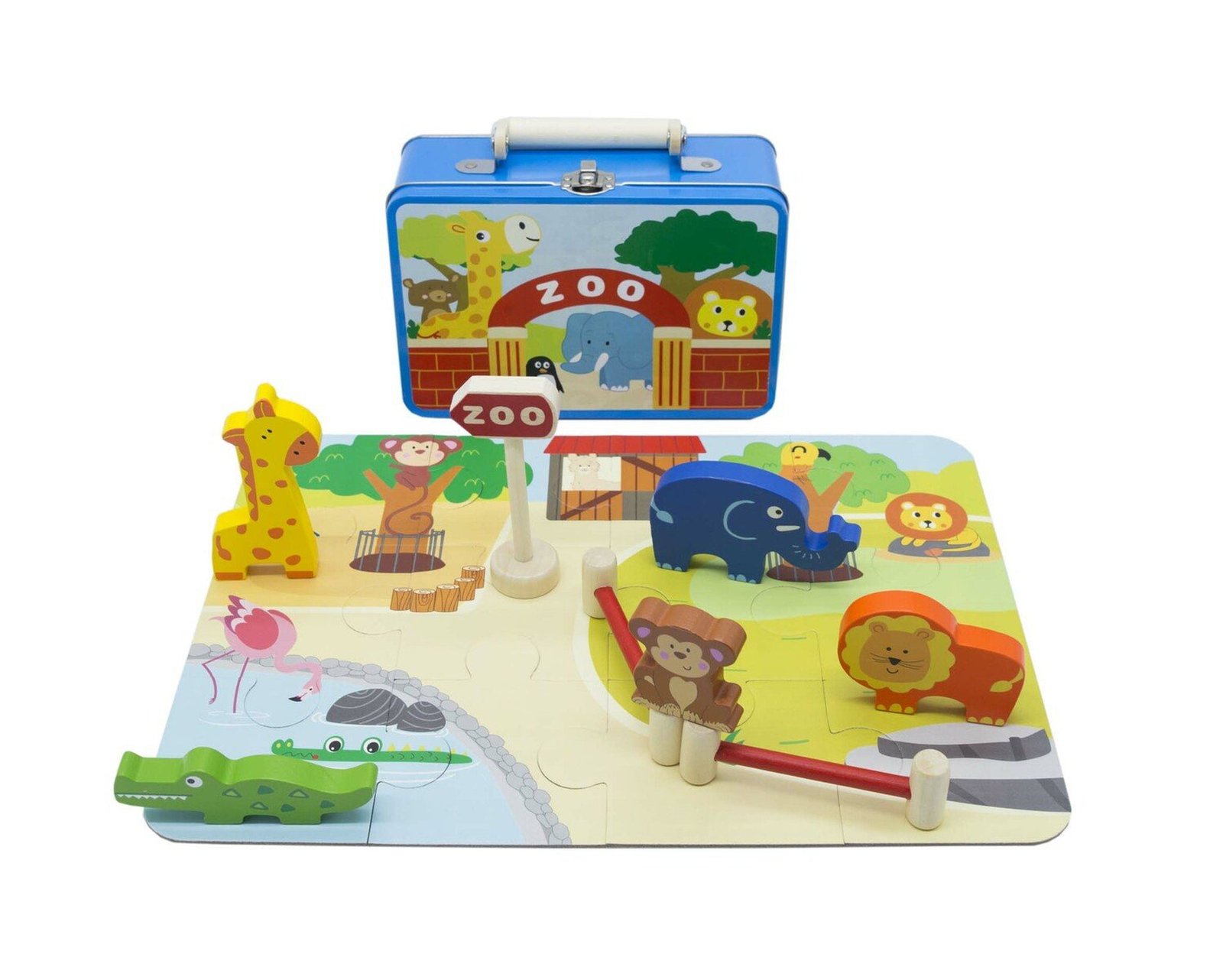 ZOO PLAYSET IN TIN CASE - Dosylane